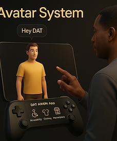 Avatar helps navigate you as a AI assistant
