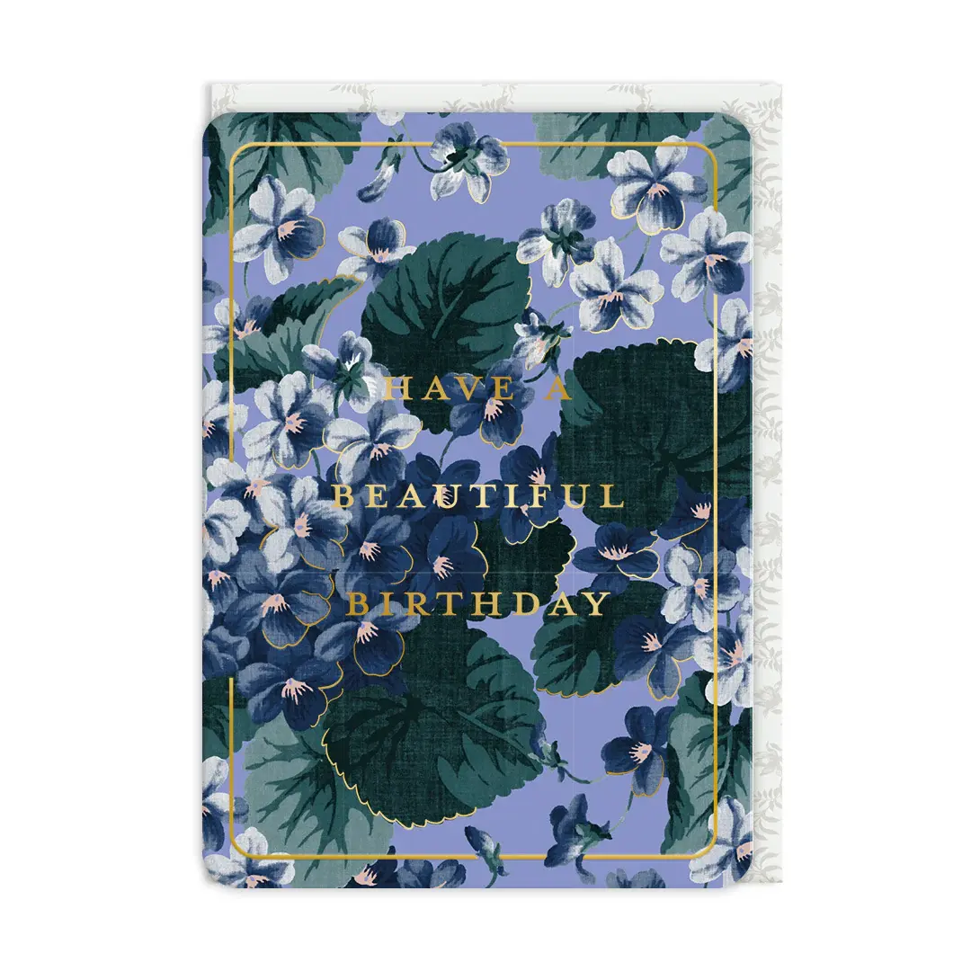 Garden Floral Have A Beautiful Birthday Greeting Card
