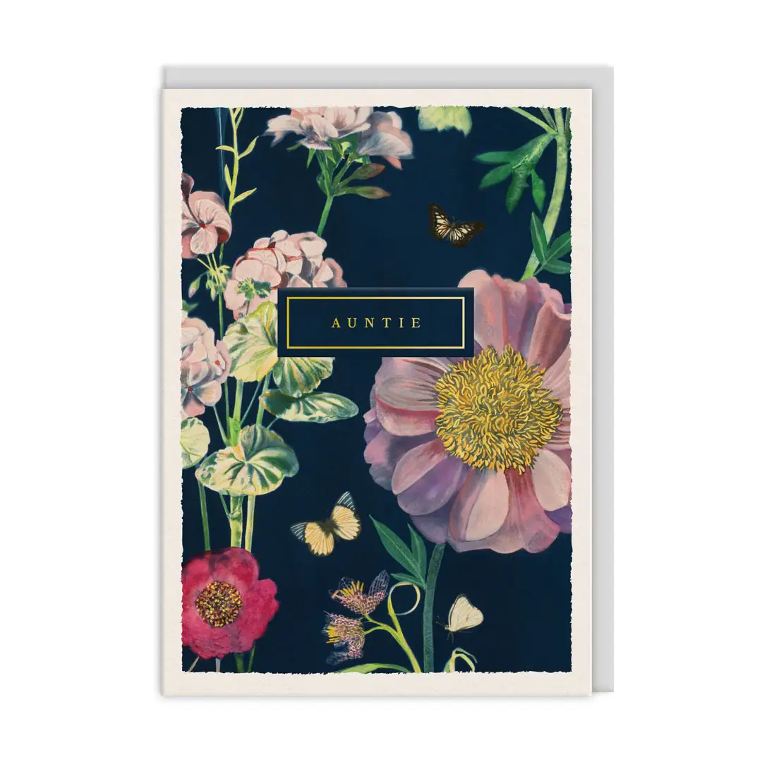 Auntie Botanical Greeting Card