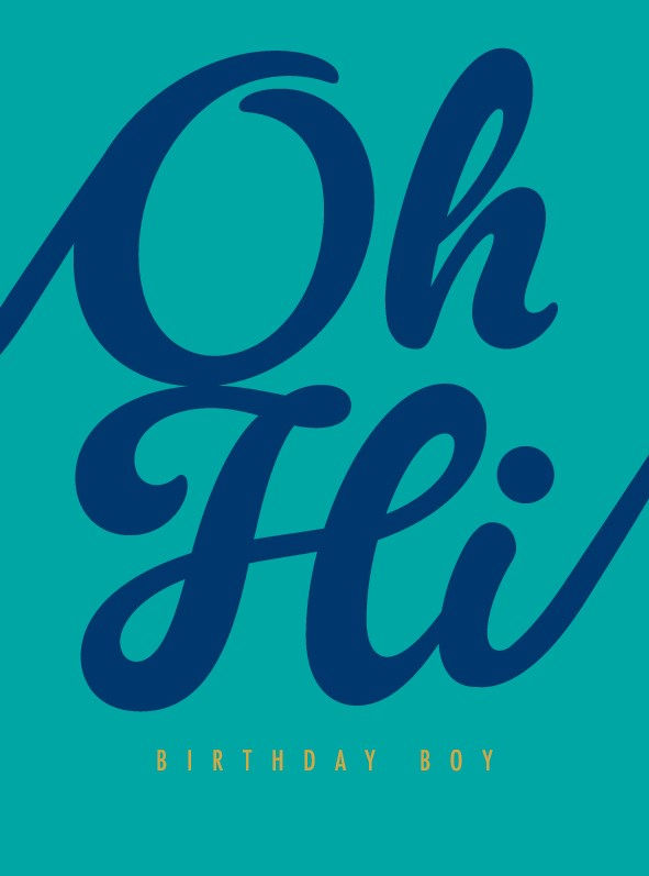 Thumbnail: Oh Hi Birthday Boy Greeting Card