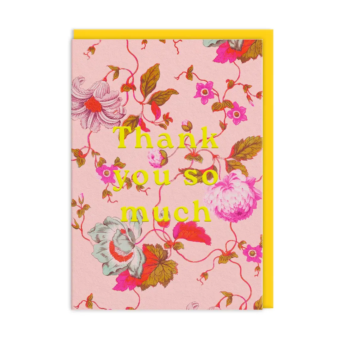 Thank you Flowers Greeting Card