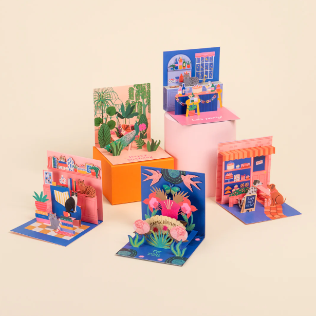 Thumbnail: Heron Happy Birthday Pop Up Greeting Card