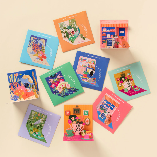 Thumbnail: Heron Happy Birthday Pop Up Greeting Card