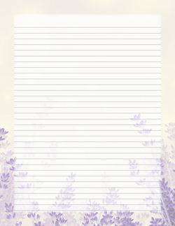 Lavender Touch Line Paper
