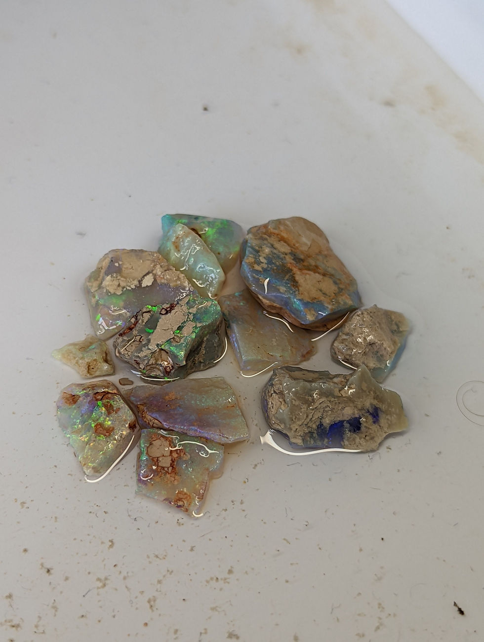 Miniature : 57 carats d'opales brutes d'Australie de Lightning Ridge
