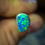 Miniature : Sublime petite opale noire d'Australie, Lightning Ridge, 0.8 carats