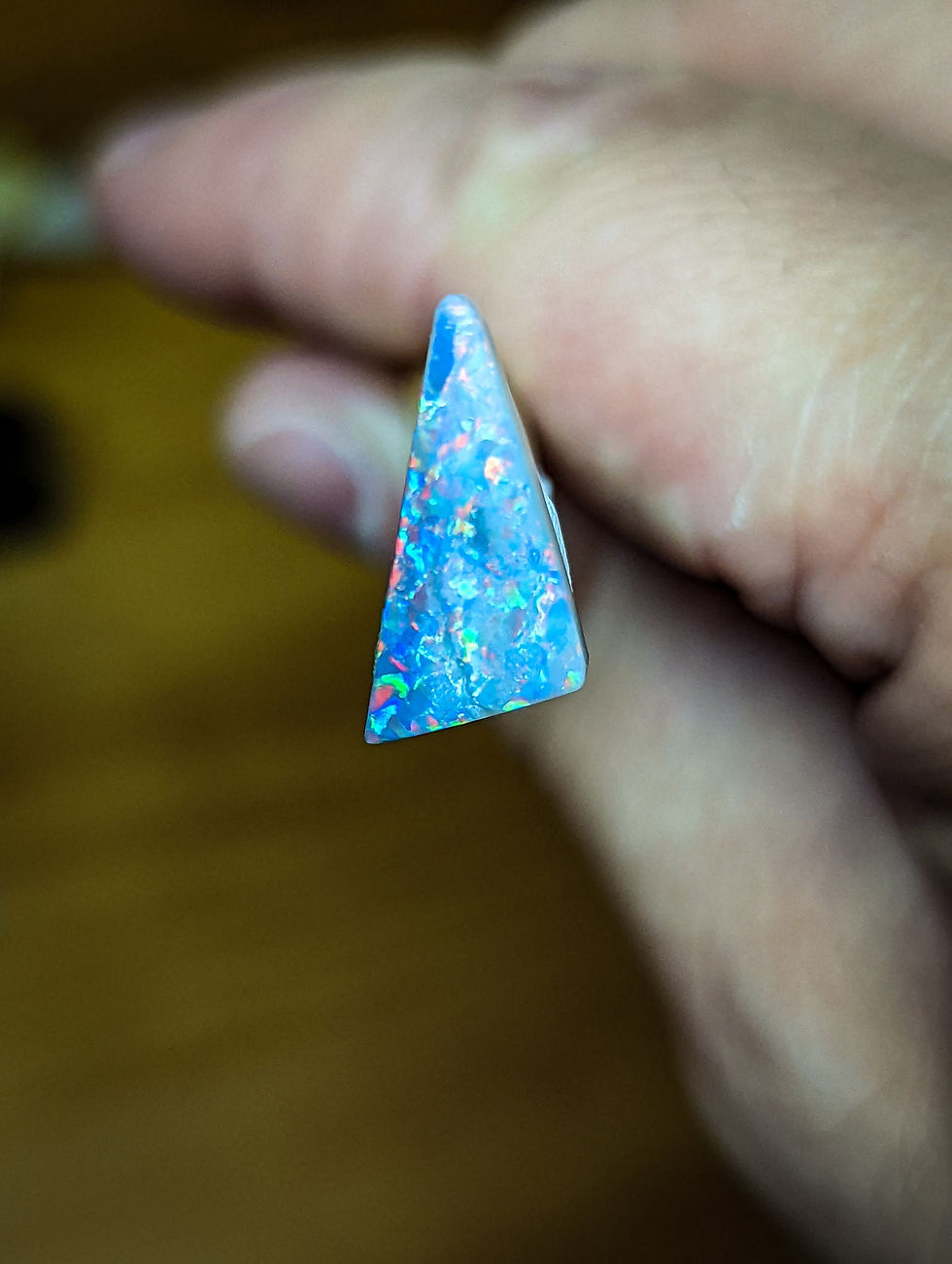 Miniature : Belle opale sombre d'Australie, Lightning Ridge 3.6 cts