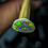 Miniature : Opale sombre d'Australie, Lightning Ridge, 1.1 carats
