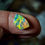 Miniature : Sublime opale sombre d'Australie, Mintabie , 13.2 carats