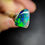 Miniature : Superbe petite Opale noire d'Australie, Lightning Ridge, 0.92 carats