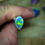 Miniature : Opale sombre d'Australie, Lightning Ridge, 1 carat