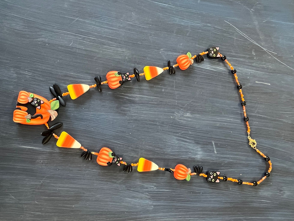 Thumbnail: DRJ718 Halloween Necklace Assorted 