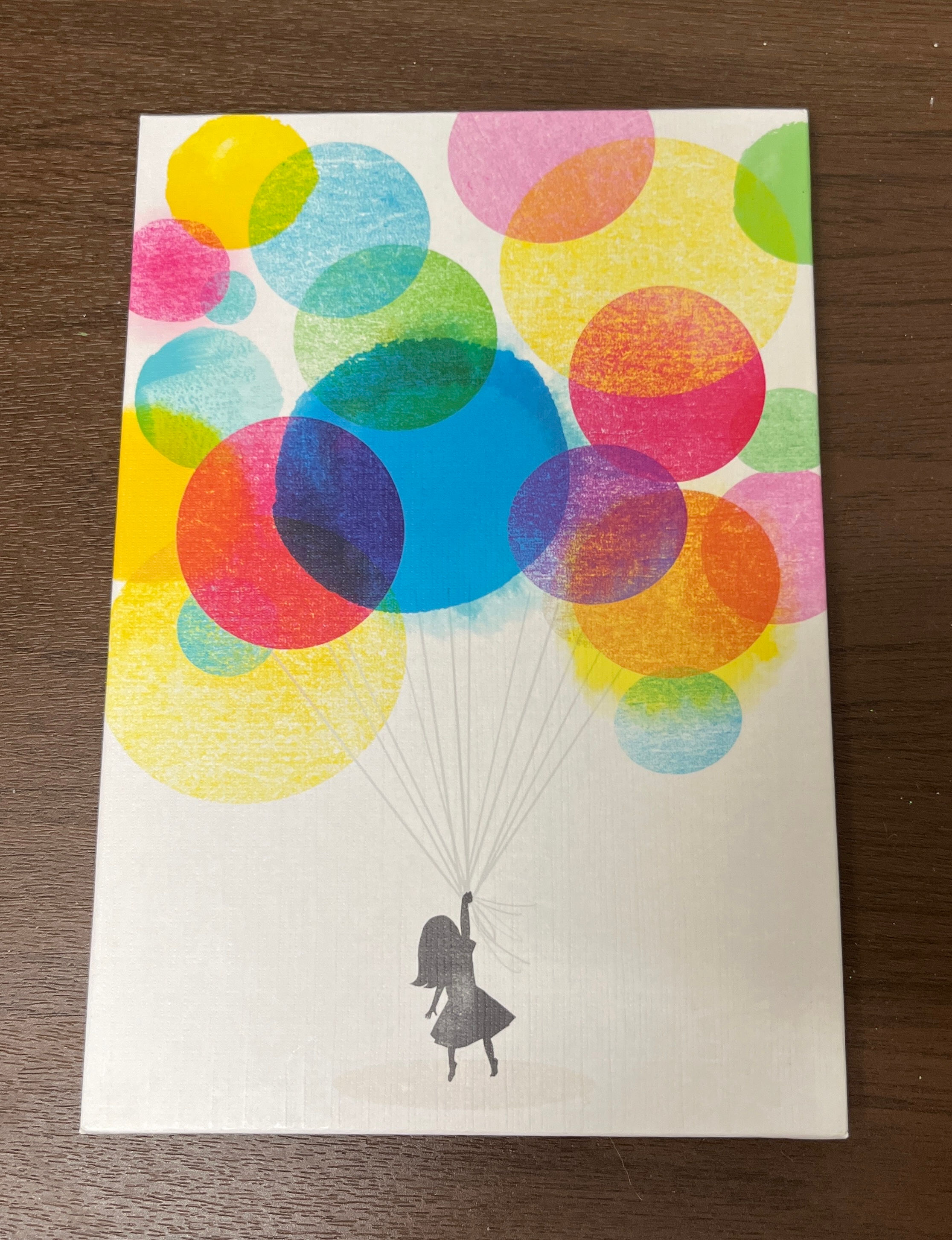 DRJ718 Balloons and Girl Art 