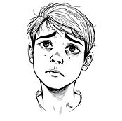 black and white sketch of someone looking sad.jpg