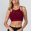 Thumbnail: Yelete Women's High Neck Mesh Overlay Sports Bra