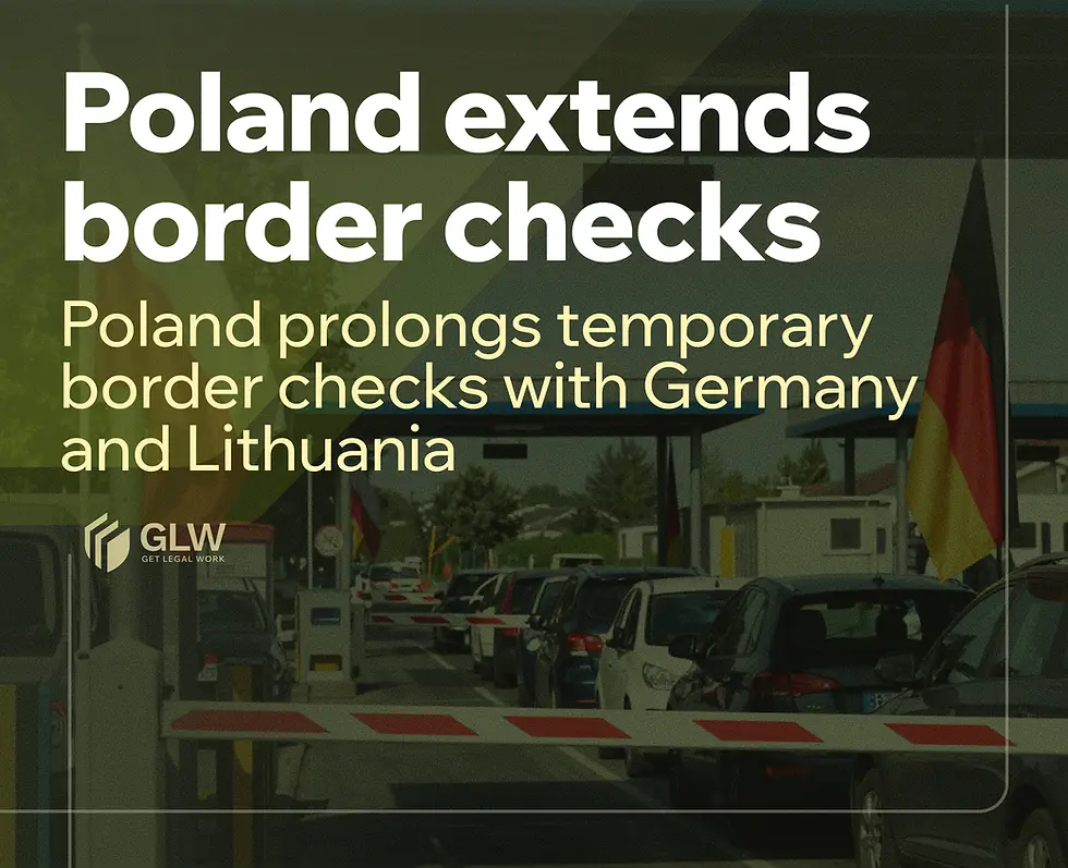 Poland continues internal border controls in Schengen until 2026