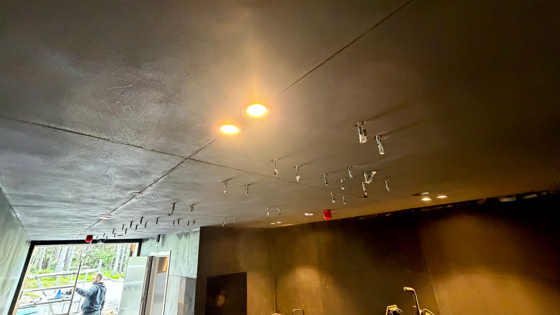 Microcement kitchen polished concrete
