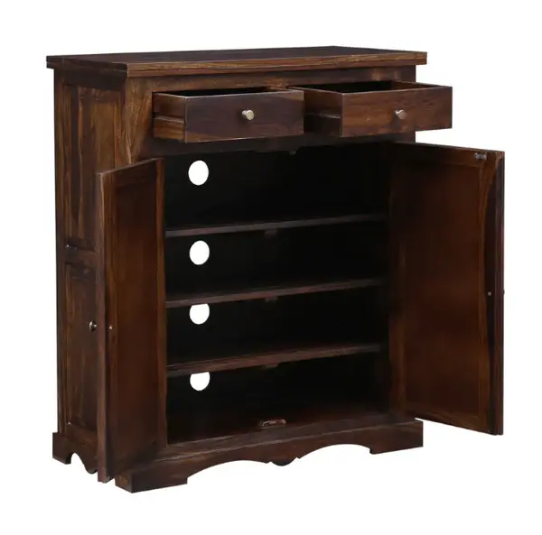 Thumbnail: Vedya Sheesham Wood Shoe Rack