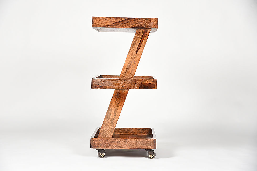 Thumbnail: Naija Sheesham Wood Trolley