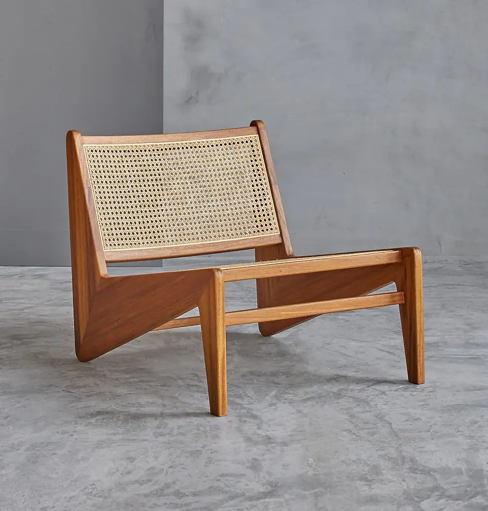Thumbnail: Pierre Jeanneret Teak Wood Kangaroo Arm Chair