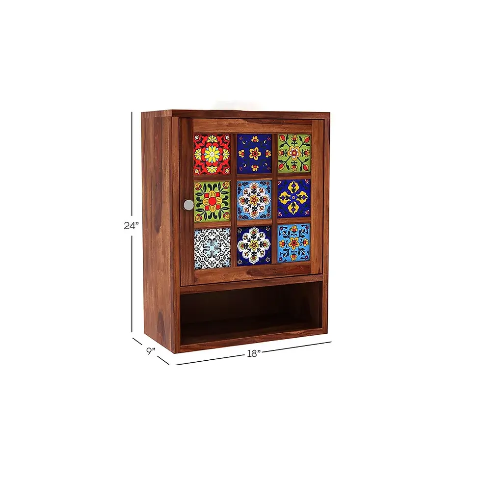 Thumbnail: Jae Sheesham Wood Wall Shelf