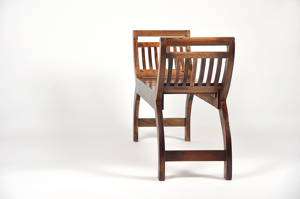 Thumbnail: Taheera Sheesham Wood Bench