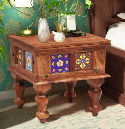 Tejal Sheesham Wood Side Table