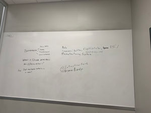 1st Meeting Whiteboard