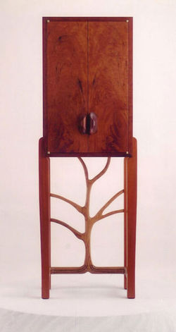 Custom Wood Cabinet 1- Made out of Mahogany, White Oak, and Red Oak