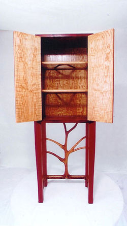 Custom Wood Cabinet 4- Made out of Mahogany, White Oak, and Red Oak