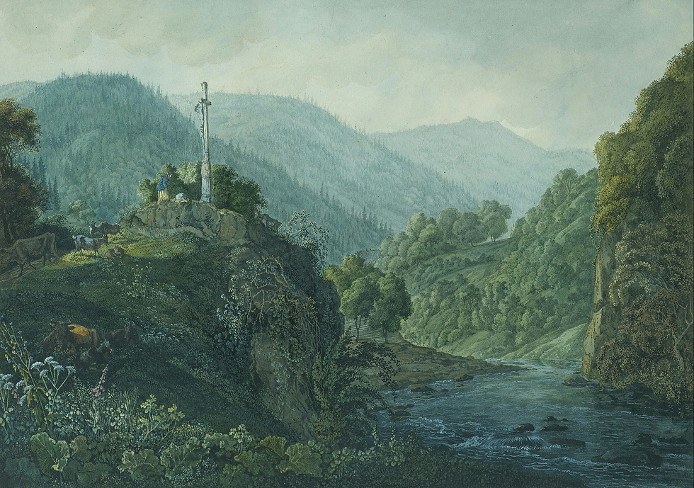 Carl Philipp Fohr - Das Kreuzbild bei Weißenbach