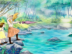 Emily and Abigail in the Magic Garden