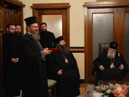 Архиерейските наместници и епархийски съветници поздравиха патриарх Неофит за именния му ден