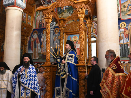 Архиерейска празнична вечерня в Ресиловския манастир "Покров Богородичен"