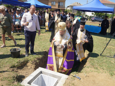Полагане на основен камък за храм "Св. Седмочисленици" в Кирково