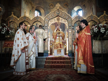 Дяконско ръкоположение на Светла събота в руския храм „Св. Николай“, гр. София