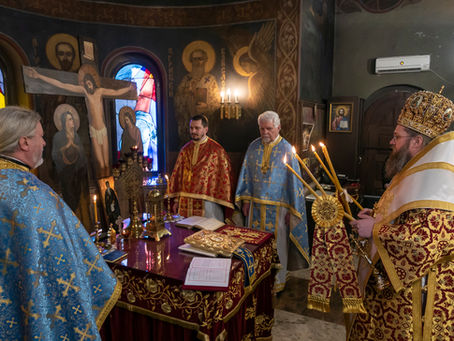 Архиерейска св. Литургия за Неделя на блудния син в храм „Св. св. Кирик и Юлита“, гр. Банкя