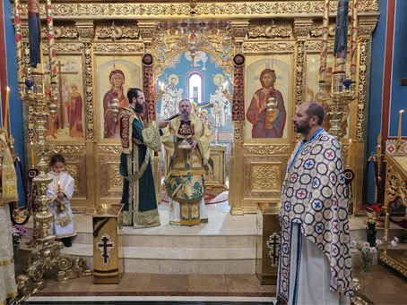 Трета неделя след Петдесетница в столичния храм "Въздвижение на Светия Кръст Господен"