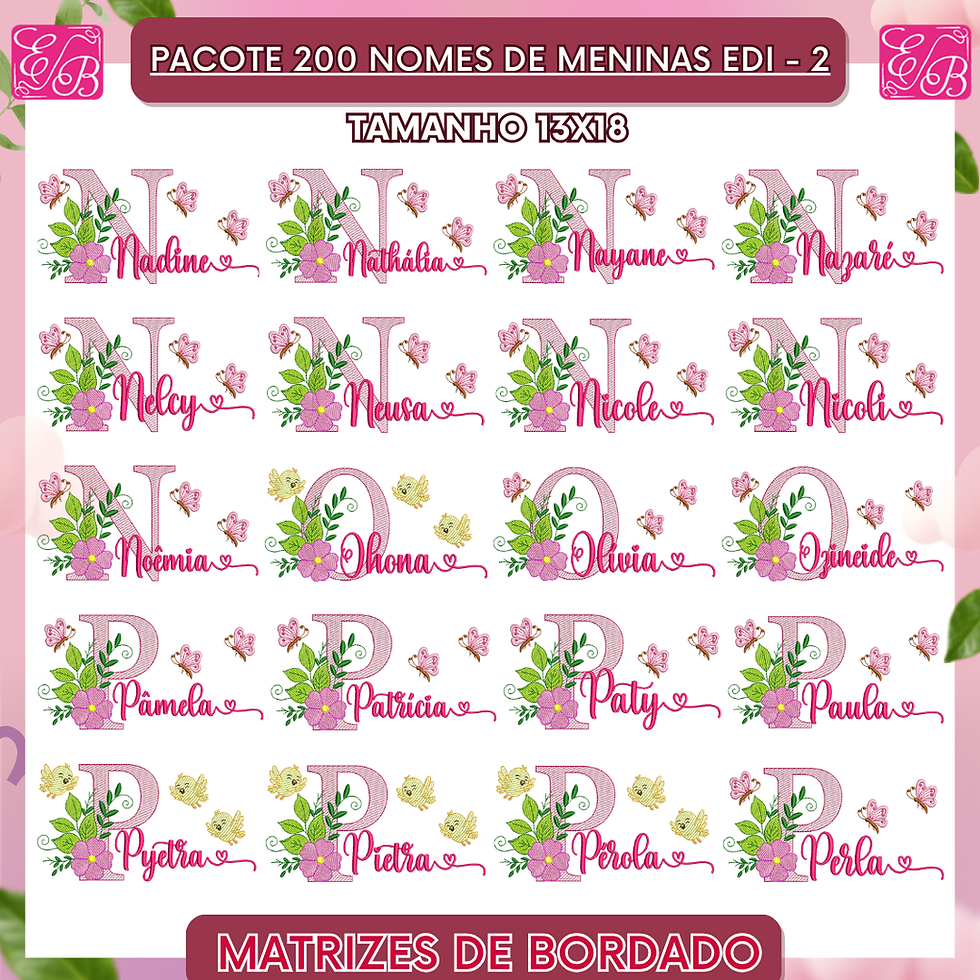 Miniatura: Pacote 200 Nomes de Meninas Edi 2