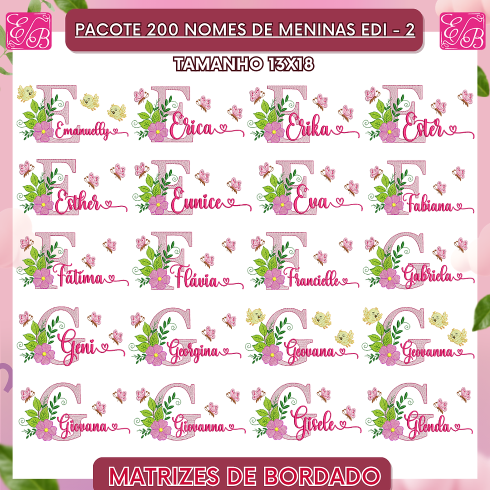 Miniatura: Pacote 200 Nomes de Meninas Edi 2