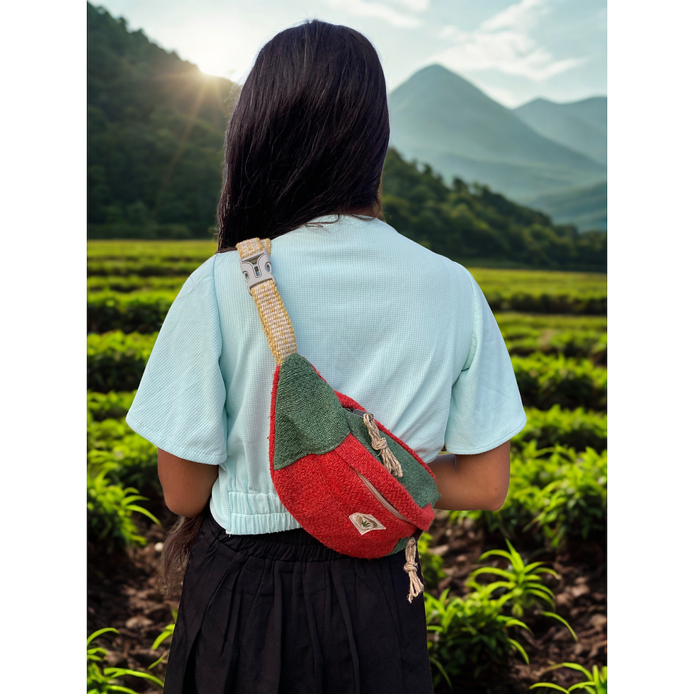 Thumbnail: Red Green Himalayan Hemp Fanny Bag