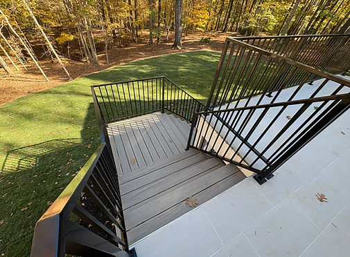 Custom composite deck designed for outdoor entertaining