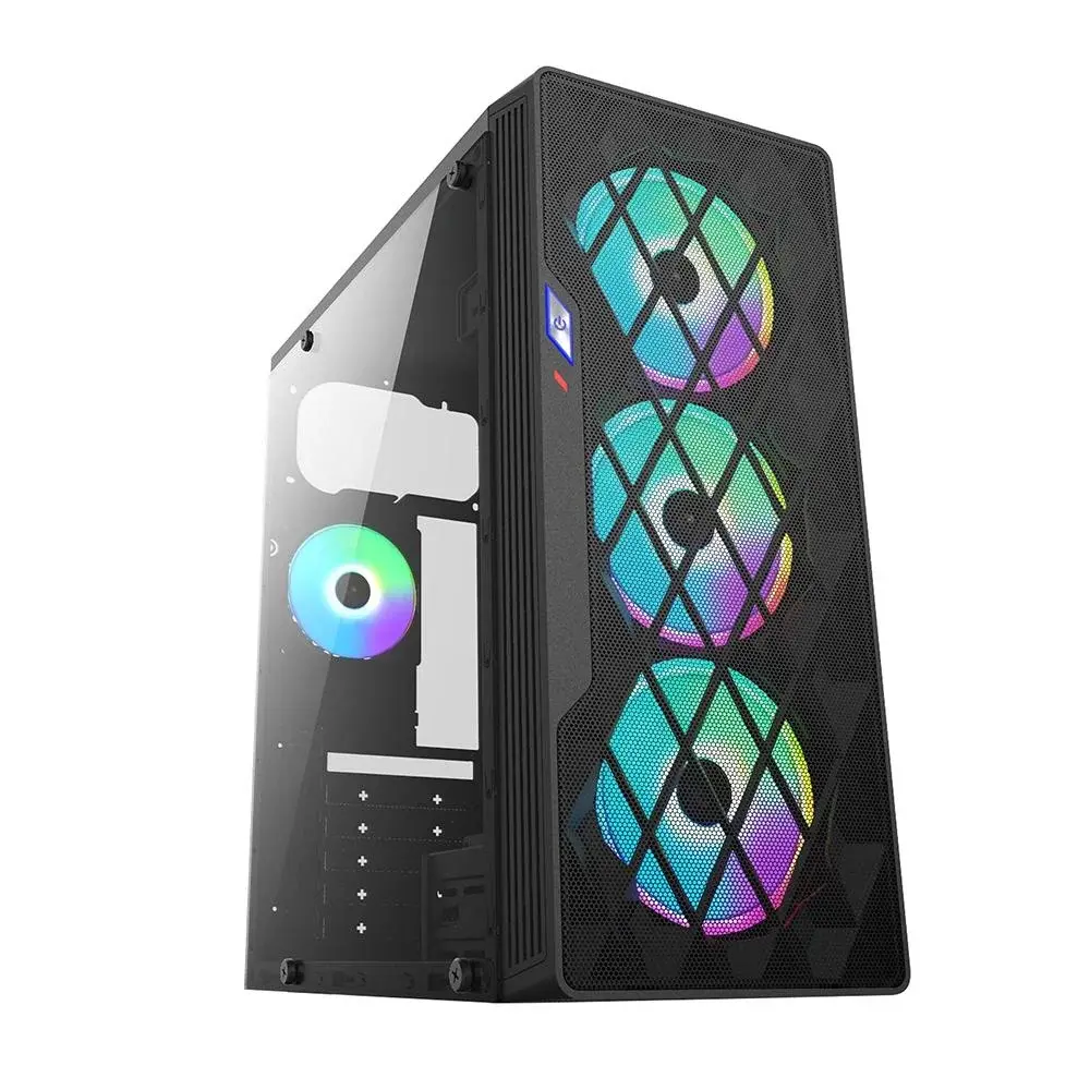 GABINETE GAMER BG-037 PRETO LAT. VIDRO USB 3.0 BLUECASE