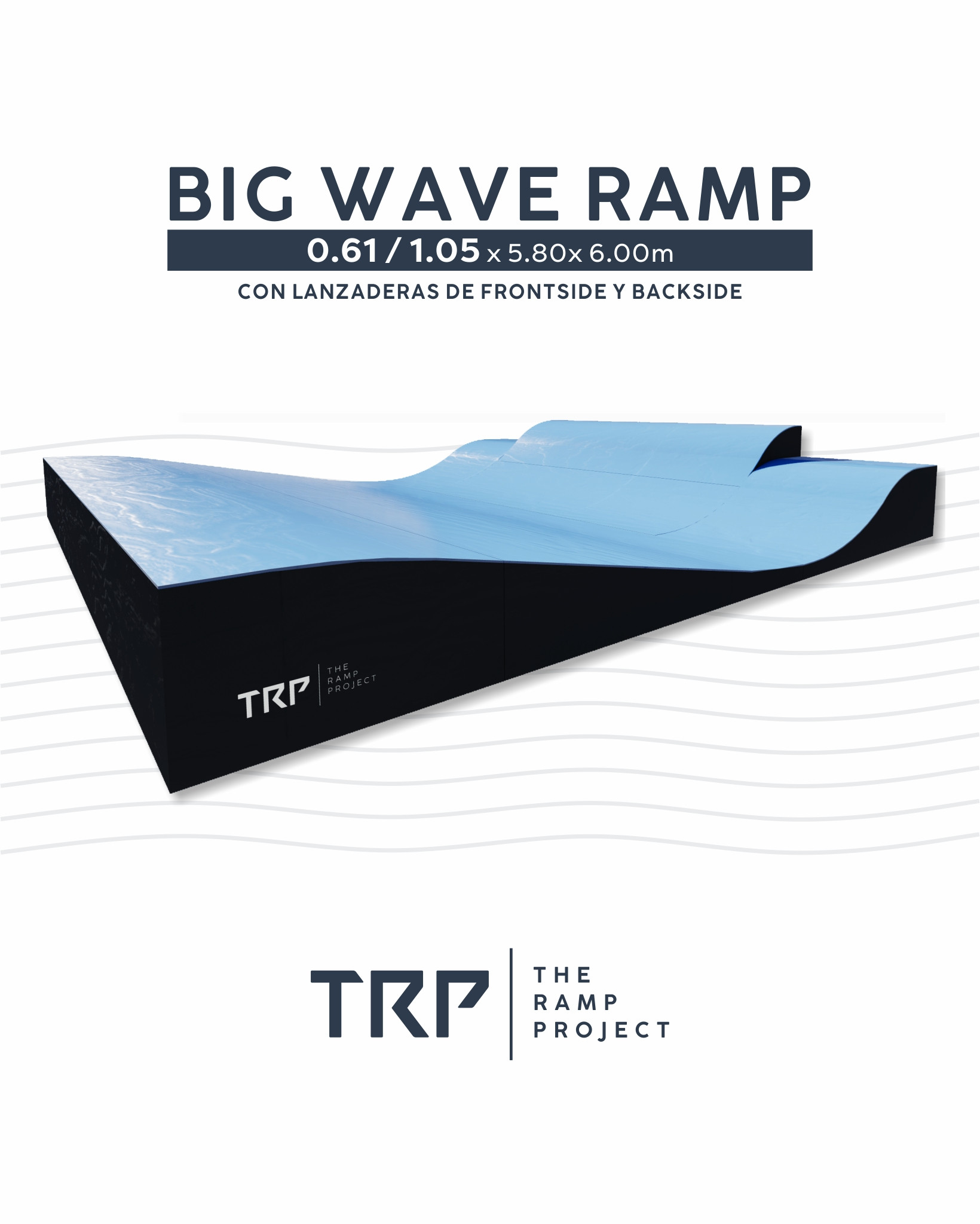 Big Wave Ramp Surfskate 0.61 / 1.05 x 5.80 x 6.00m