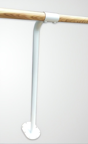 バレエバースタンド（床固定タイプ） スタジオ用バレエバー｜床固定式スタンド1段