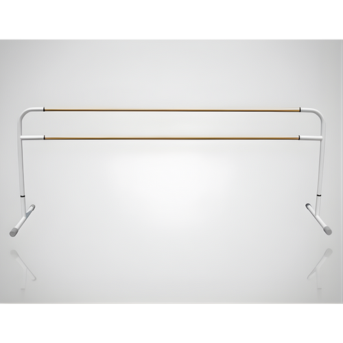 スタジオ用バレエバー｜バレエマニア・スタジオ2段（木製/高さ固定式）