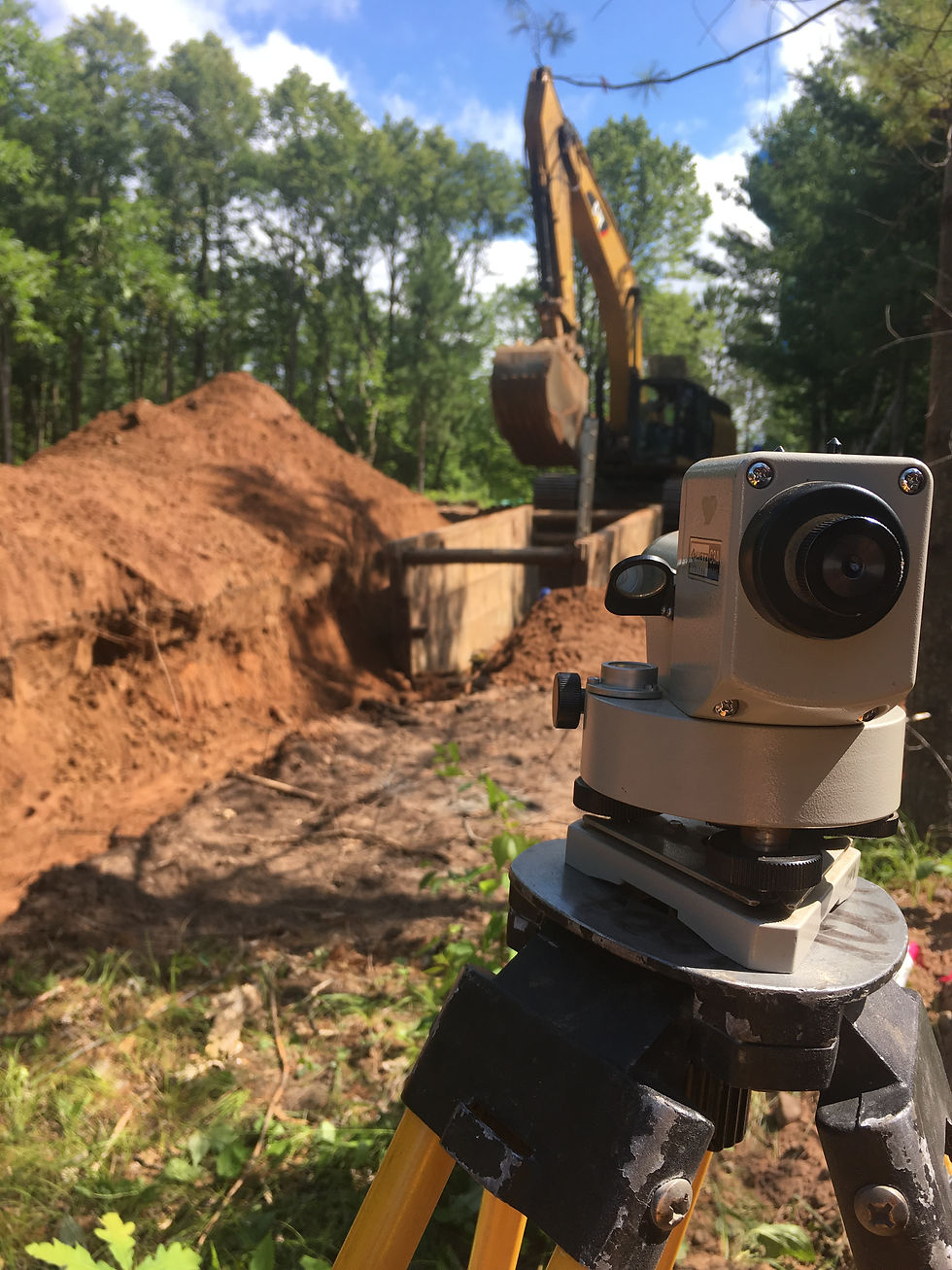 Sanitary Sewer Installation, Shell Lake, Wisconsin