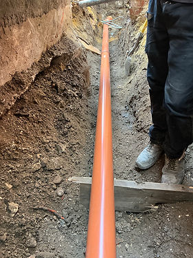 Replacement of drainage pipe