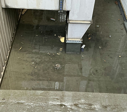 Flooding requiring an anti-flood valve