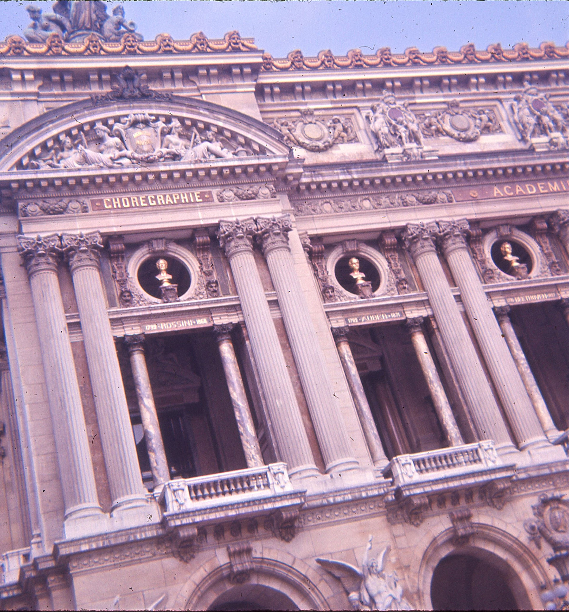 closeup of opera house